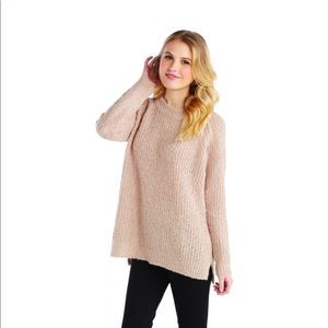 Mud Pie Mara sweater in dusty rose
